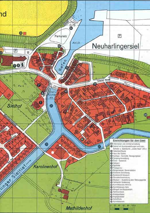 Stadtplan von Neuharlingersiel